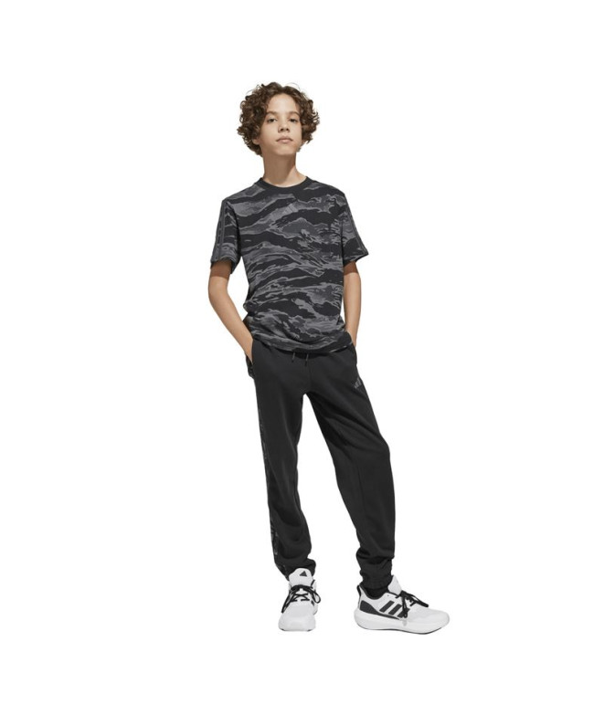 Pantalones adidas Camo French Terry Infantil Negro