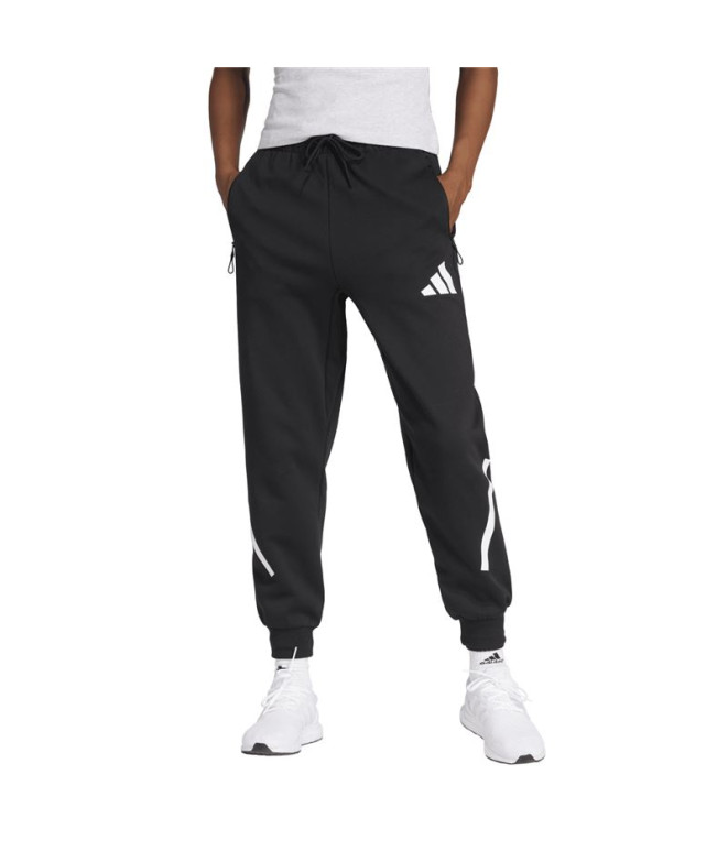 Pantalons adidas Z.N.E. Femme Noir/Blanc