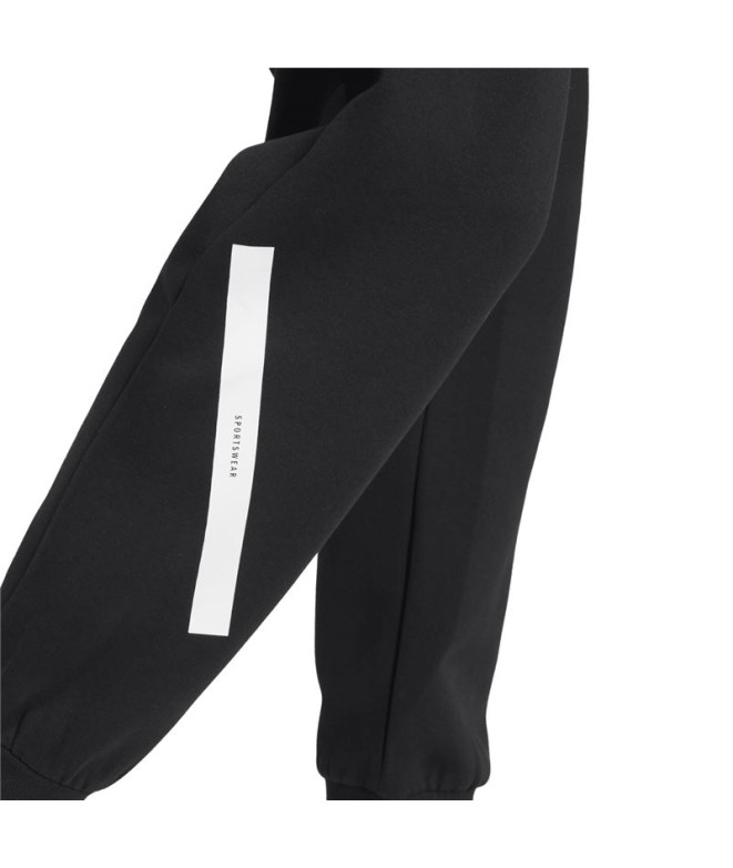 Pantalons adidas Z.N.E. Femme Noir/Blanc