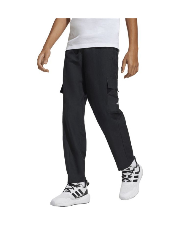 Pantalons adidas Sl Wv Enfant Noir/Blanc