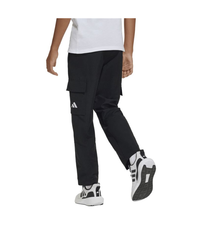 Pantalons adidas Sl Wv Enfant Noir/Blanc