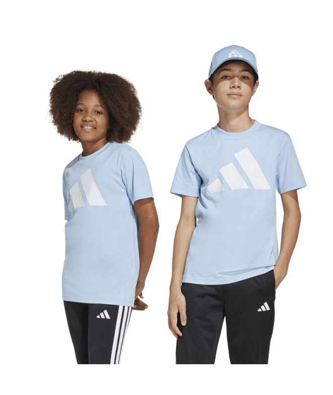 T-shirt adidas Bl 160 Enfant Bleu/Blanc