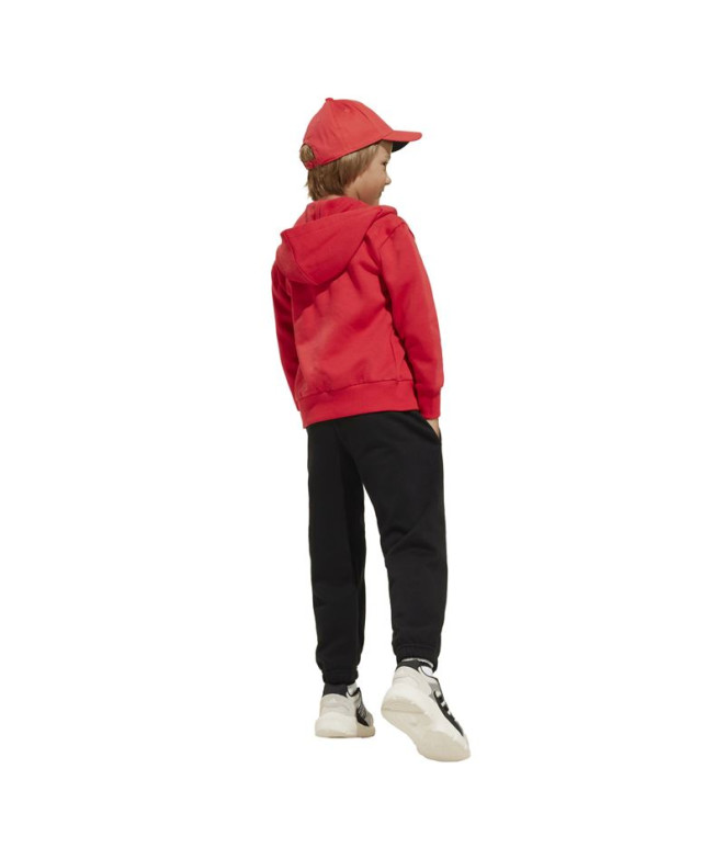 Chandal adidas Lk Bl Fl Fz Ts Enfant Rubpur/Noir