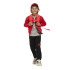 Chandal adidas Lk Bl Fl Fz Ts Infantil Rubpur/Negro