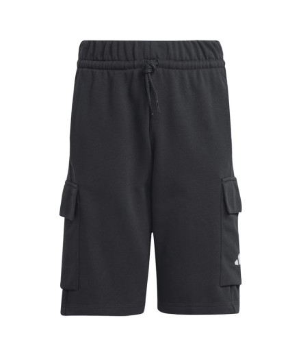 Pantalones adidas Sl French Terry Infantil Negro/Blanco
