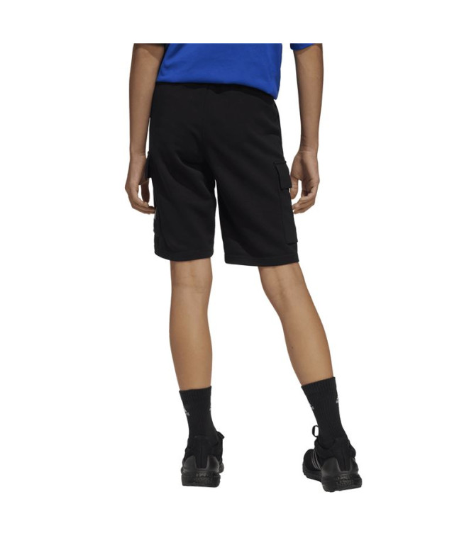 Calça adidas Sl French Terry Infantil Preto/Branco