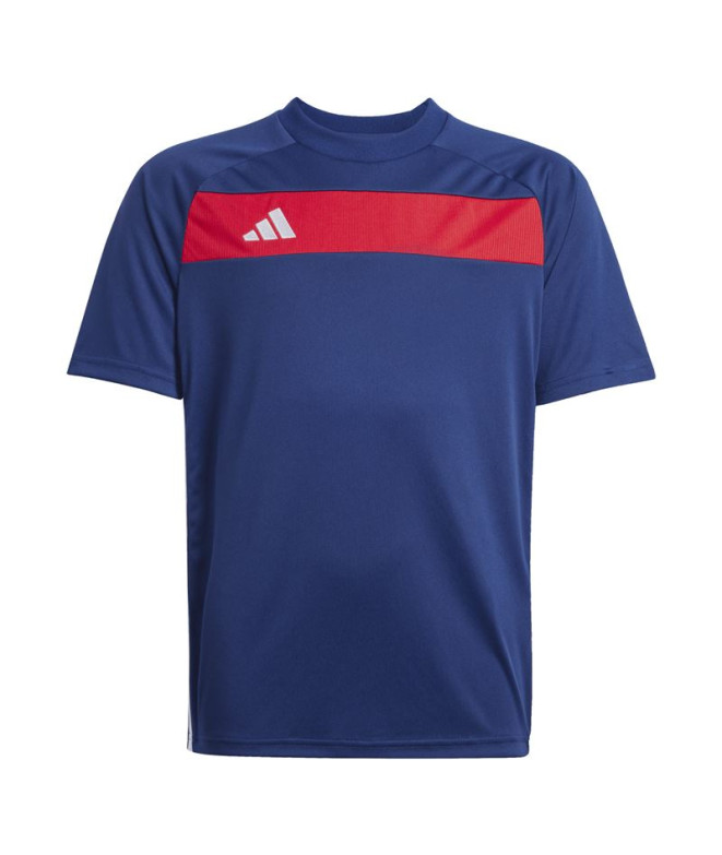 Camiseta de Fútbol adidas Tiro Es Infantil Azul Marino/Rojo