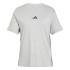 Camiseta adidas 3 Bandas Sj Mulher Cinza/Preto