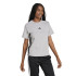 Camiseta adidas 3 Bandas Sj Mulher Cinza/Preto