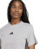 Camiseta adidas 3 Bandas Sj Mulher Cinza/Preto