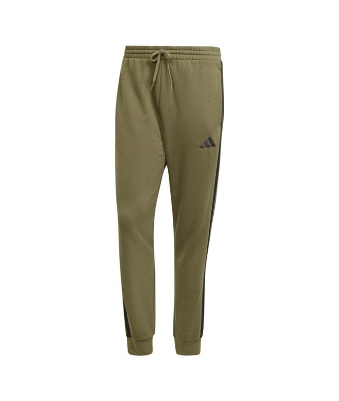 Pantalones adidas 3 Bandas Fl Tc Hombre Verde Oscuro/Negro