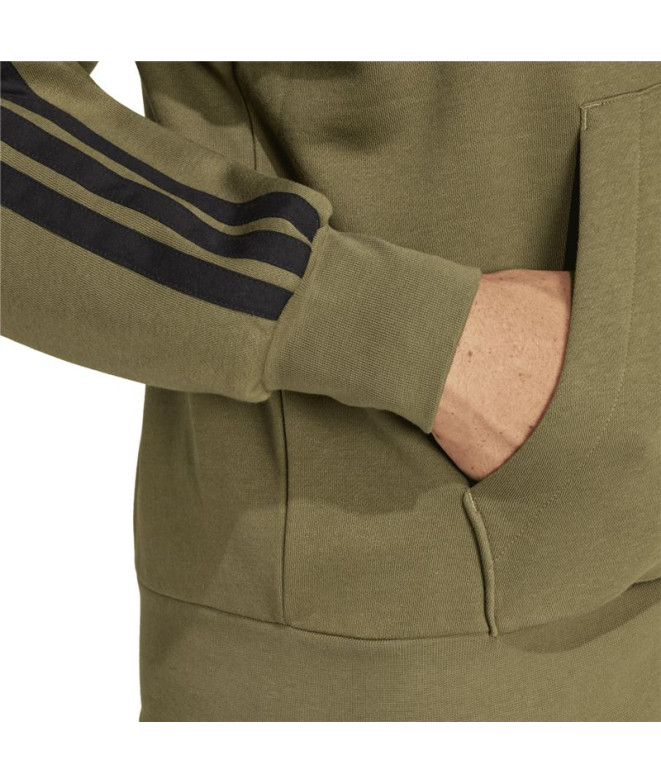 Sweat adidas 3 Bandes Fl Fz Hd Homme Vert...