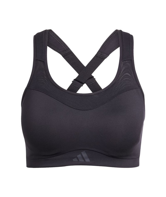 Sutiã esportivo de Fitness adidas Tlrdim Hs Bra Mulher Preto