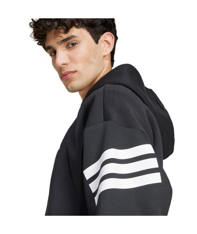 Sweat adidas Future Icons 3 Bandas Fz Homme Noir