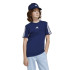 Camiseta adidas 3 Bandas 160 Infantil Azul Escuro/Branco