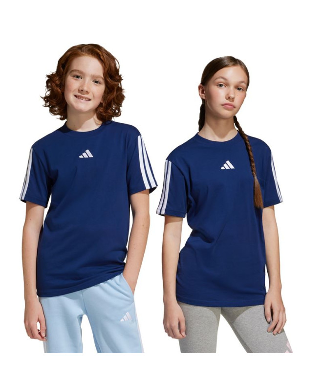 Camiseta adidas 3 Bandas 160 Infantil Azul...