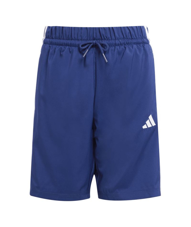Pantalones adidas 3 Bandas Wv Sh Infantil Azul Oscuro/Blanco