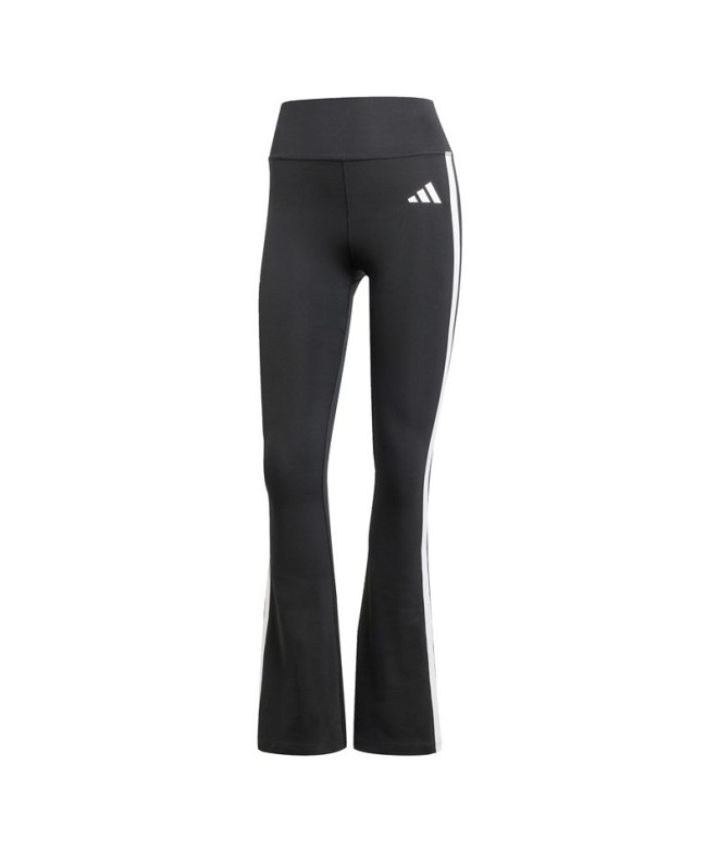 Mallas de Fitness adidas Opt Ess 3 Bandas Flar Mujer Negro/Blanco