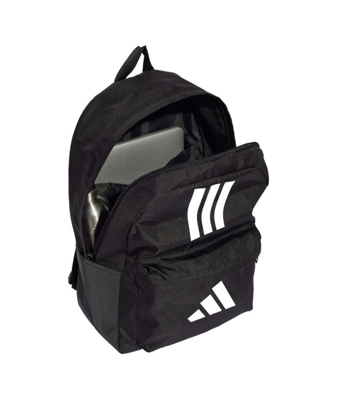 Mochila adidas Clsc Bars 3 Faixas Preto/Branco