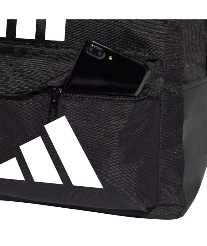Mochila adidas Clsc Bars 3 Bandas Negro/Blanco