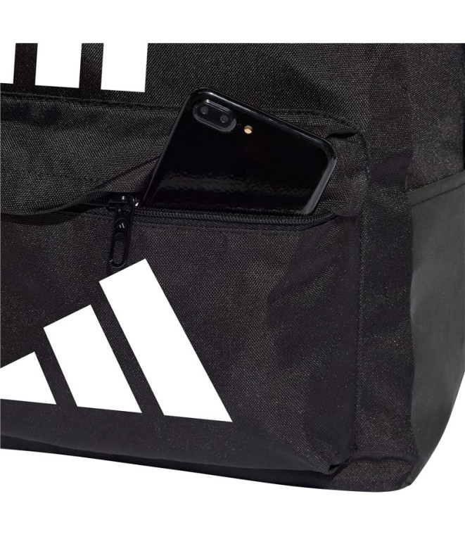 Mochila adidas Clsc Bars 3 Faixas Preto/Branco
