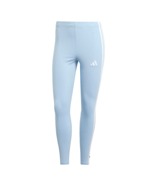 Mallas adidas 3 Bandas Sj Mujer Azul/Blanco
