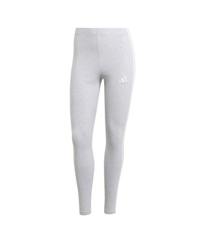 Mallas adidas 3 Bandas Sj Mujer Gris/Blanco