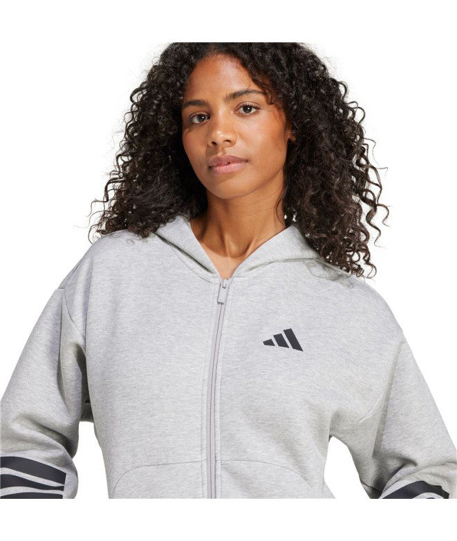 Moletom adidas Future Icons 3 Bandas Fz Hd...