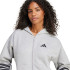 Sweat adidas Future Icons 3 Bandas Fz Hd Femme Gris