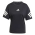 Camiseta adidas Future Icons 3 Bandas Mujer Negro