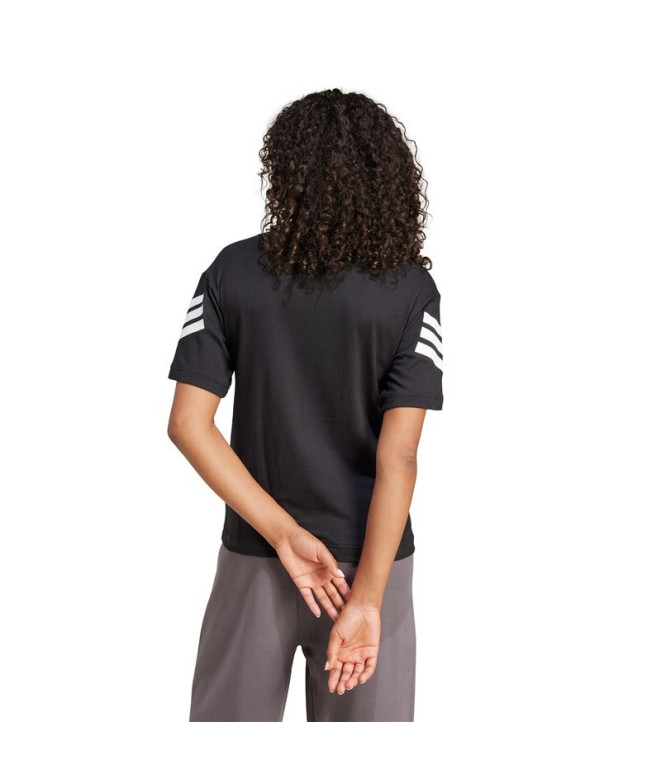 Camiseta adidas Future Icons 3 Bandas Mulher Preto
