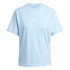 Camiseta adidas 3 Bandas Sj Mulher Azul/Branco