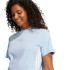 Camiseta adidas 3 Bandas Sj Mulher Azul/Branco