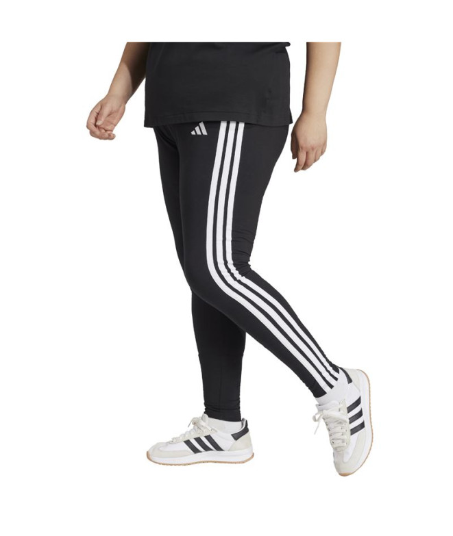 Collants adidas 3 Bandas Sj Inc Femme Noir/Blanc