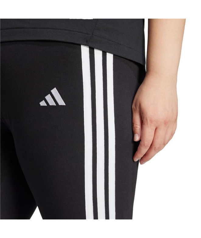 Mallas adidas 3 Bandas Sj Inc Mujer Negro/Blanco