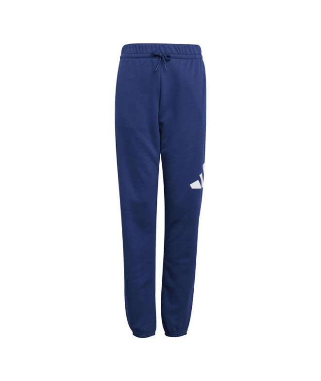 Pantalones adidas Bl French Terry 280 Infantil Azul Oscuro/Blanco
