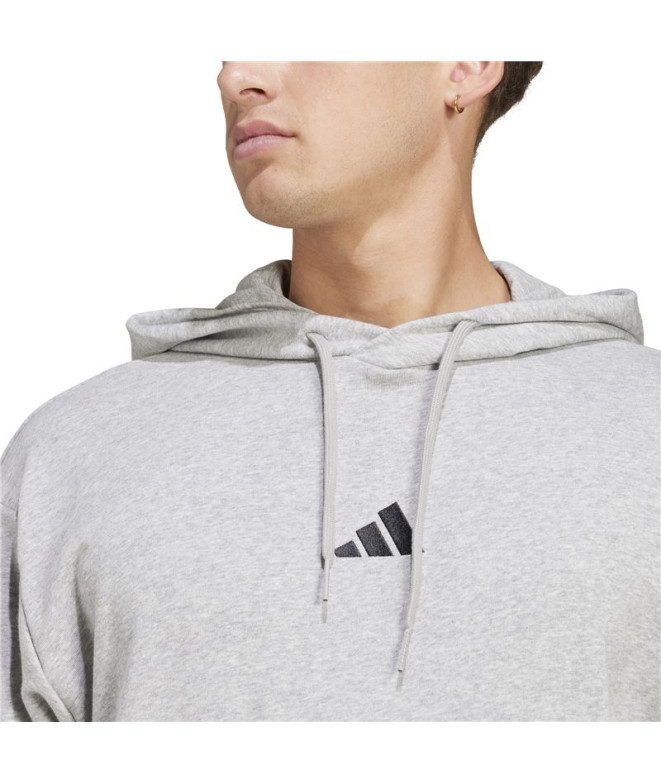 Moletom adidas Feelcozy Hd Homem Cinza/Preto