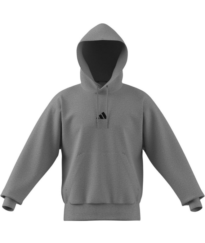 Moletom adidas Feelcozy Hd Homem Cinza/Preto