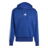 Moletom adidas 3 Bandas Fl Hd Homem Azul Escuro/Branco