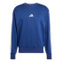 Sweat adidas 3 Bandas Fl Swt Homme Bleu Foncé/Blanc