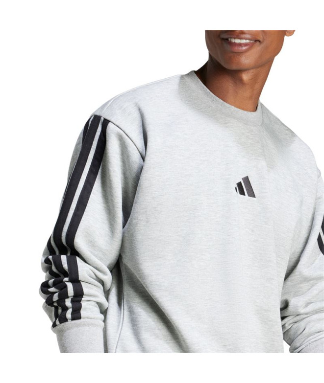 Sweat adidas 3 Bandes Fl Swt Homme Gris