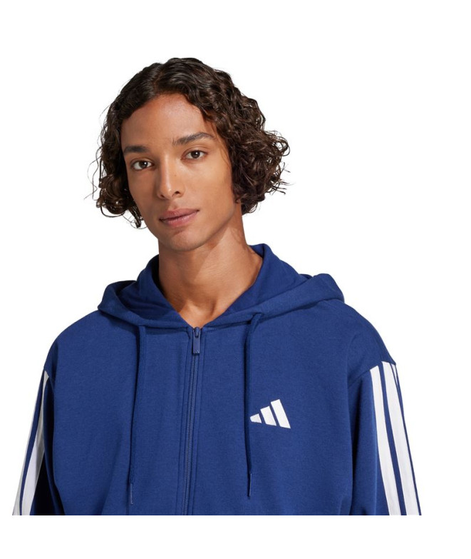 Moletom adidas 3 Bandas French Terry Fz Hd...