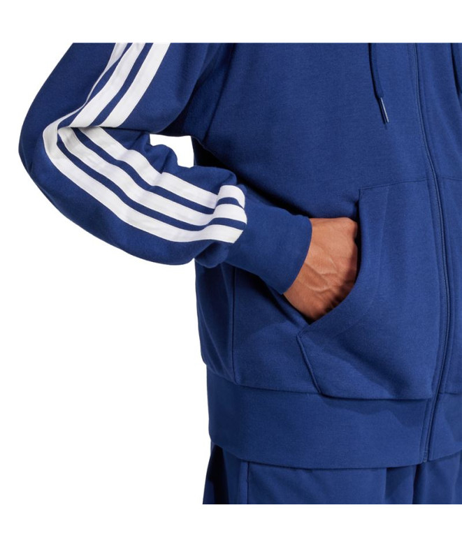 Moletom adidas 3 Bandas French Terry Fz Hd...