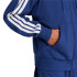 Moletom adidas 3 Bandas French Terry Fz Hd Homem Azul Escuro/Branco