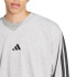 Sudadera adidas 3 Bandas French Terry Swt Hombre Gris/Negro