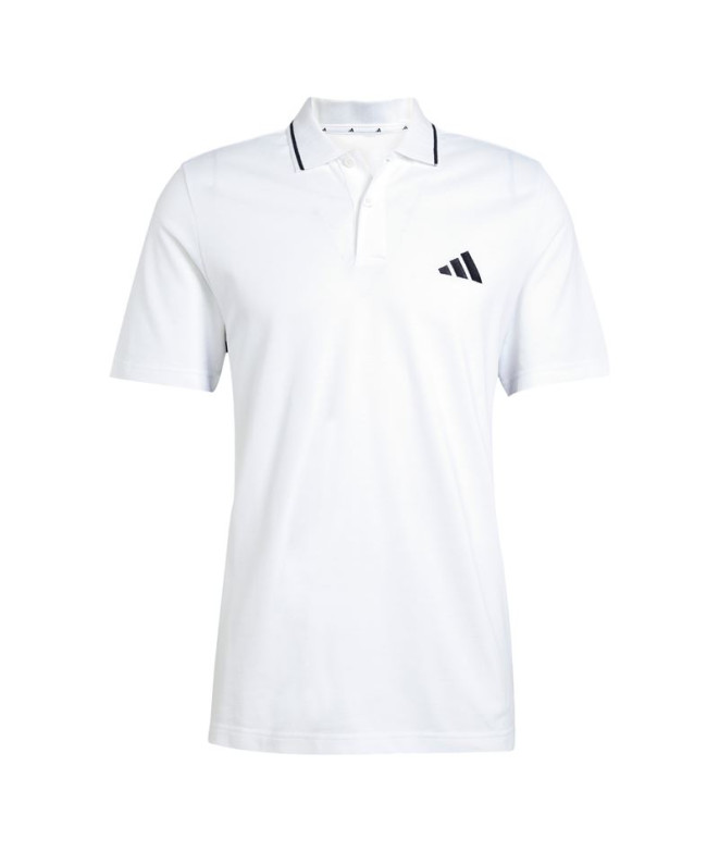 Polo adidas 3 Bandas Pq Ps Hombre Blanco/Negro