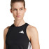 T-shirt de Fitness adidas We 3 Bandas Tk Femme Noir/Blanc