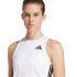 Camiseta de Fitness adidas We 3 Bandas Tk Mulher Branco/Preto