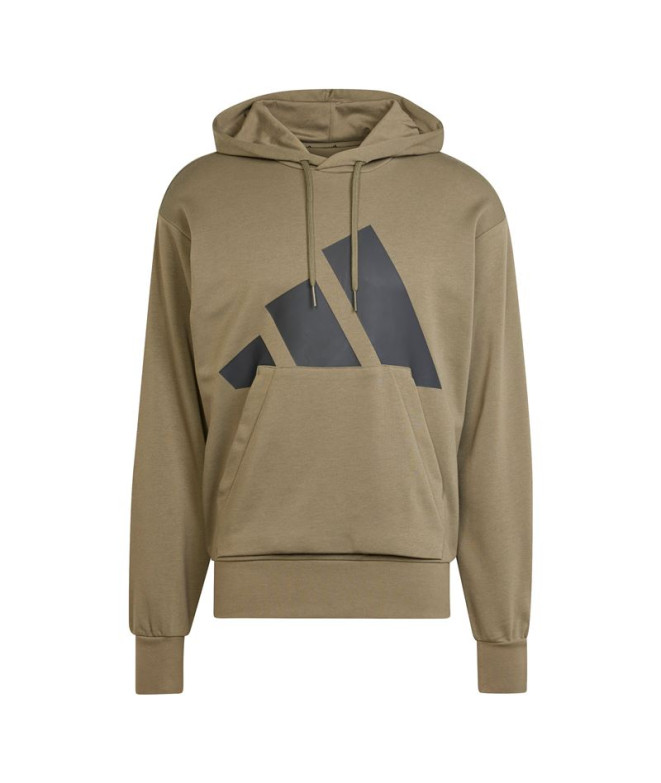Sudadera adidas Bl French Terry Hd Hombre Verde Oscuro/Negro