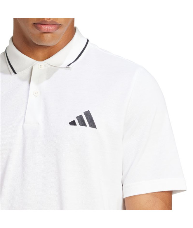 Polo adidas Sl Pq Ps Hombre Blanco/Negro